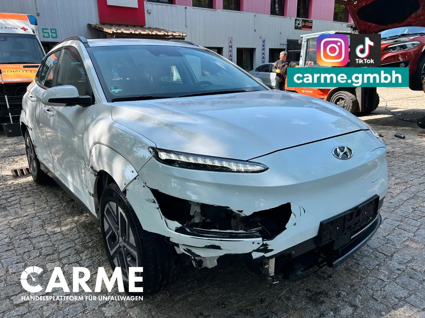Hyundai KONA Select Elektro 2WD 100KW 40KWH Blanc - 1