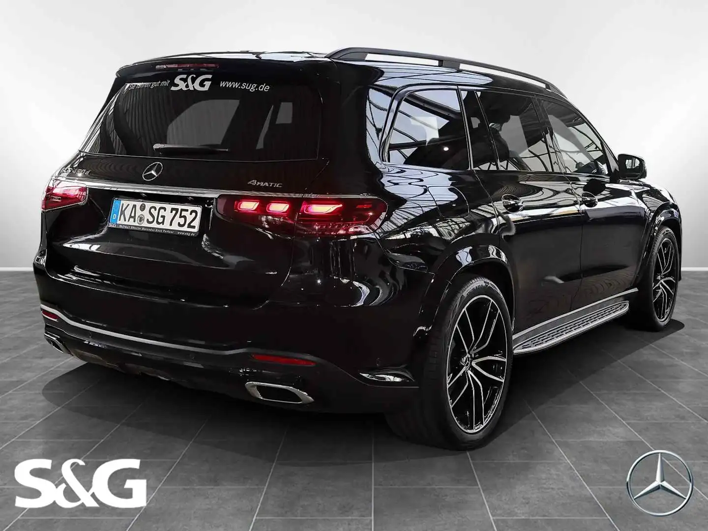Mercedes-Benz GLS 450 d 4M AMG MBUX+360°+Standhz.+HUD+AHK+Pano Schwarz - 2