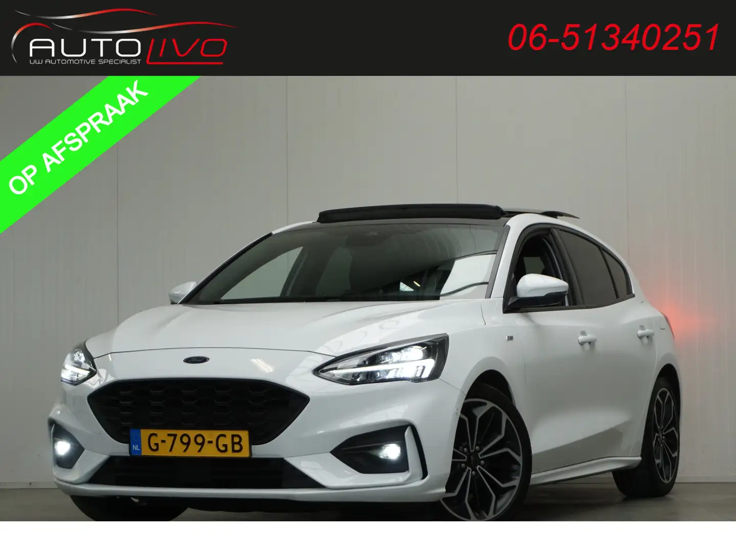 Ford Focus 1.5 EcoBoost ST Line Business 150 PK! AUTOMAAT! PA Blanc - 1