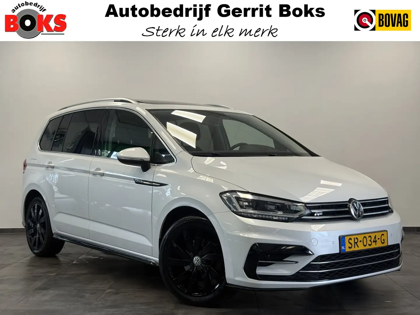 Volkswagen Touran 1.4 TSI Highline Business R 7p ACC Climate Panoram Blanc - 1
