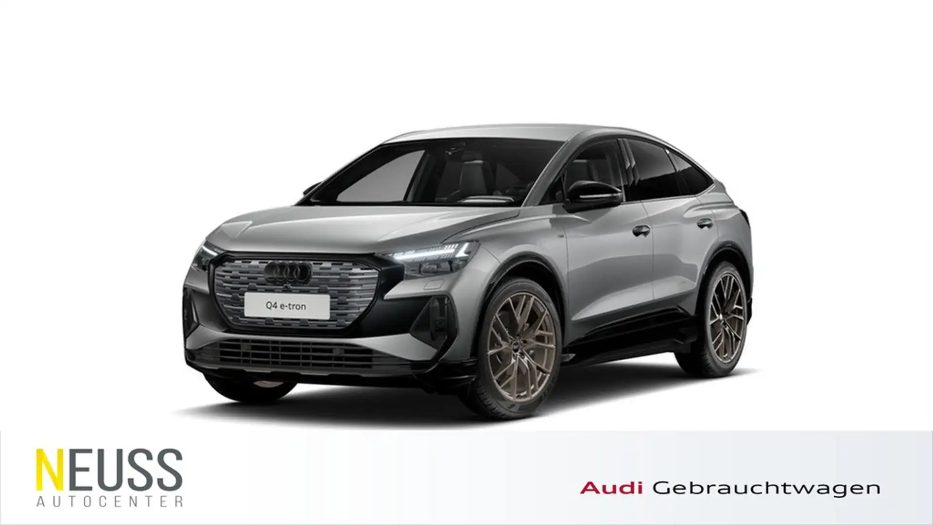 Audi Q4 e-tron Sportback 40 S line AHK+MATRIX+BLACK+ Grau - 1