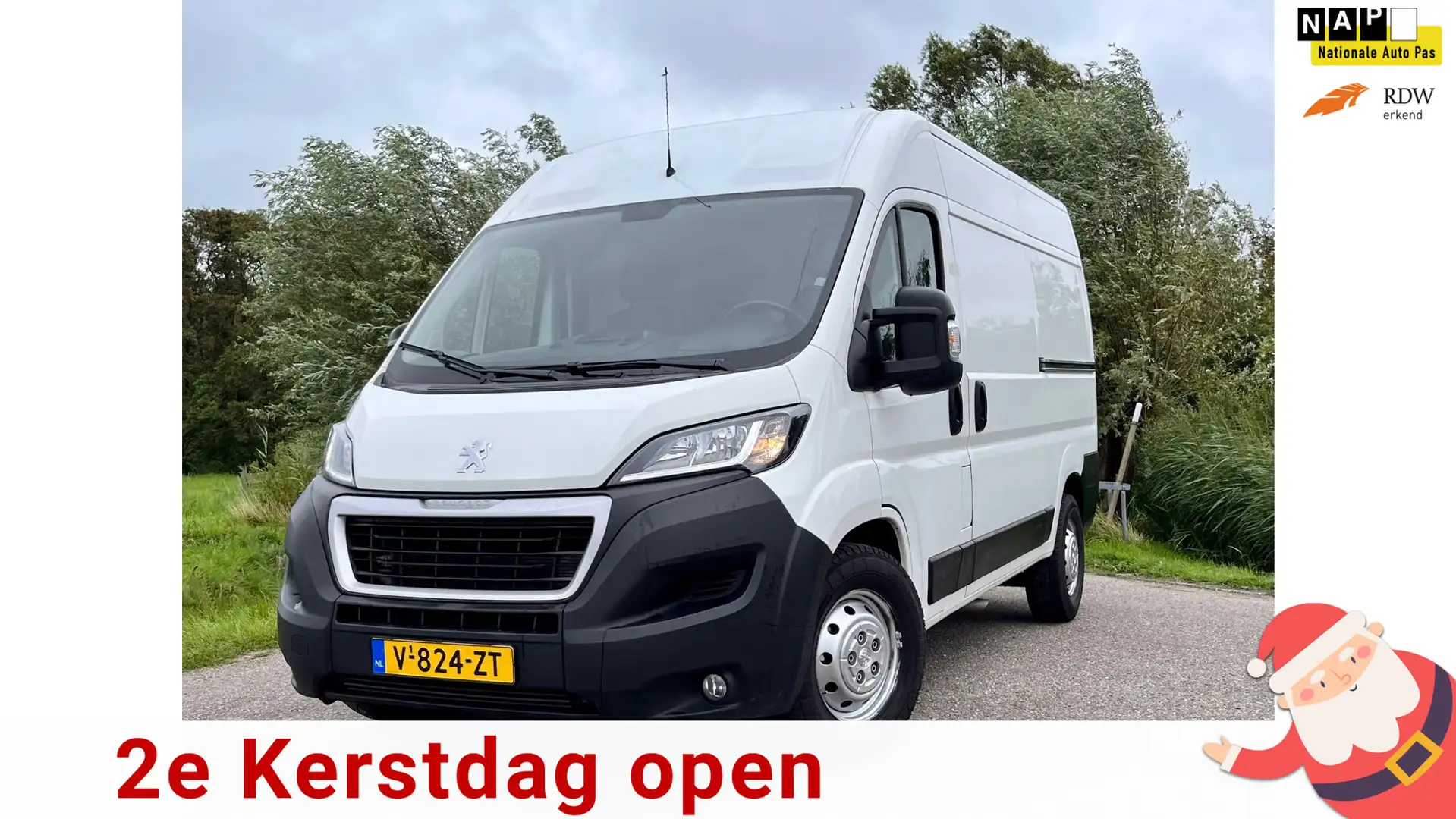 Peugeot Boxer 435 2.0 BlueHDI L2H2 Premium Euro6 2Schuifdeuren A Wit - 1