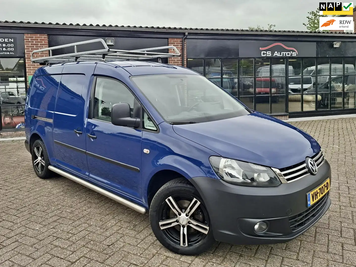 Volkswagen Caddy 1.6 TDI|102pk|Maxi|automaat|airco|cruise.control|n Blauw - 1