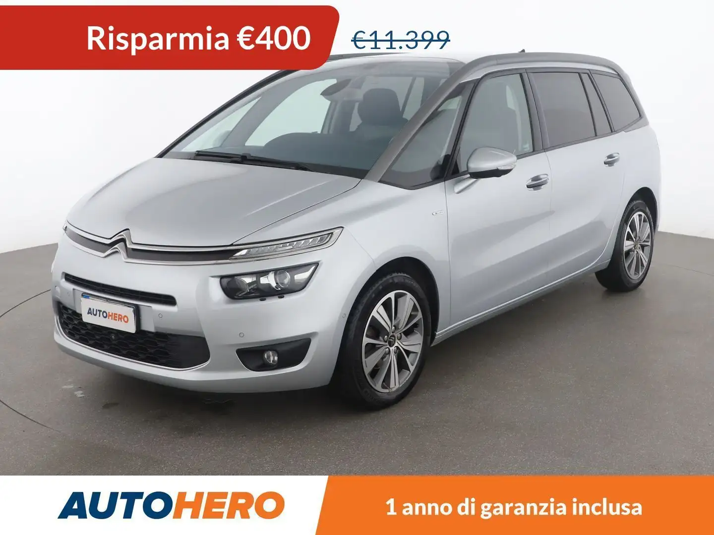 Citroen C4 Picasso 1.6 e-HDi Exclusive 115 CV Argento - 1