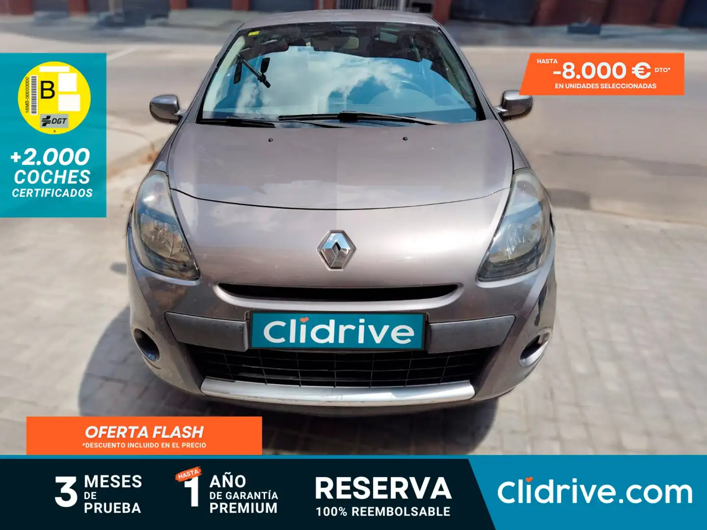 Renault Clio 1.5dCi eco2 S&S Energy Dynamique 90 Gris - 1