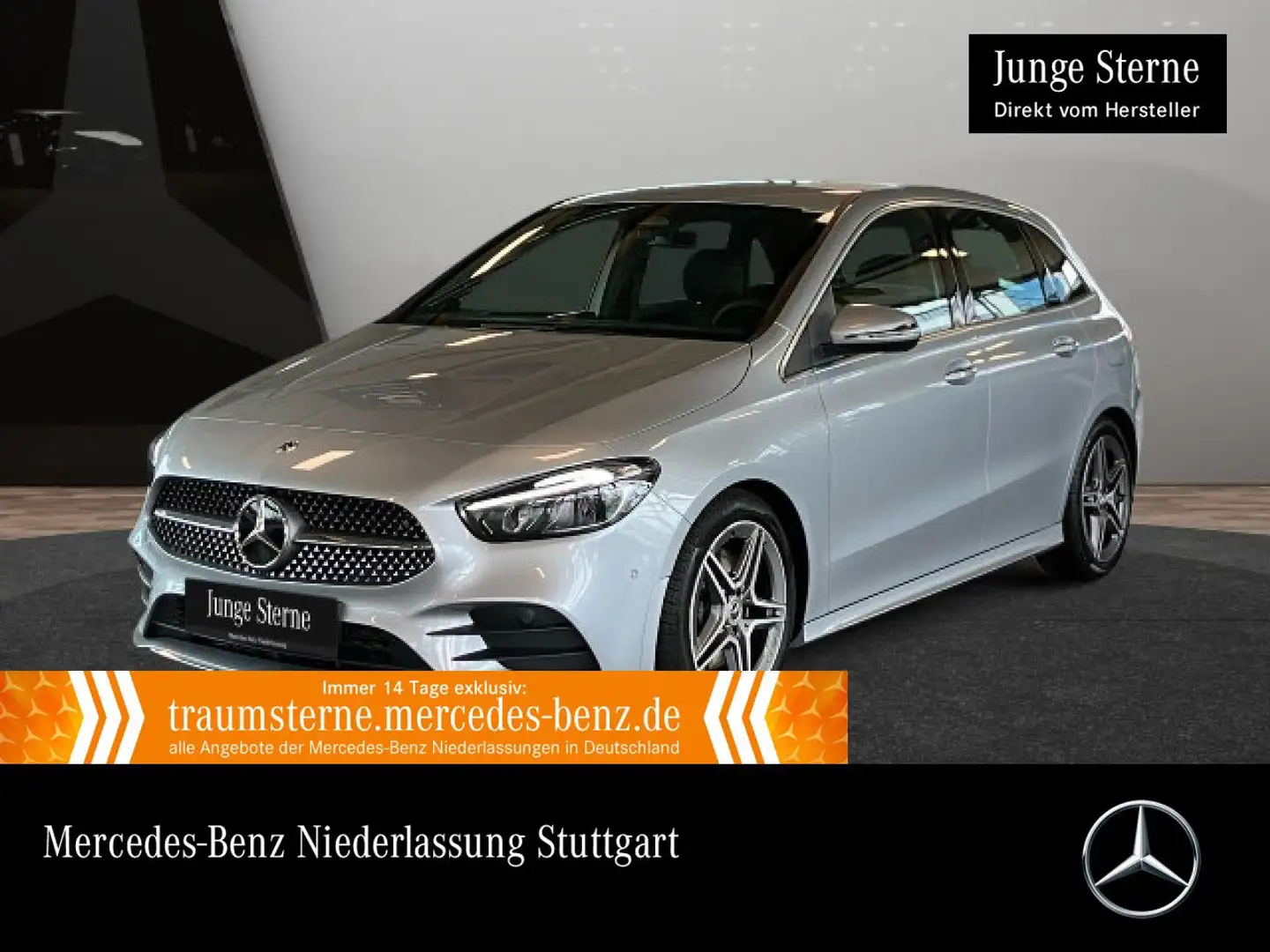 Mercedes-Benz B 220 4M AMG+AHK+LED+KAMERA+TOTW+KEYLESS+8G Zilver - 1