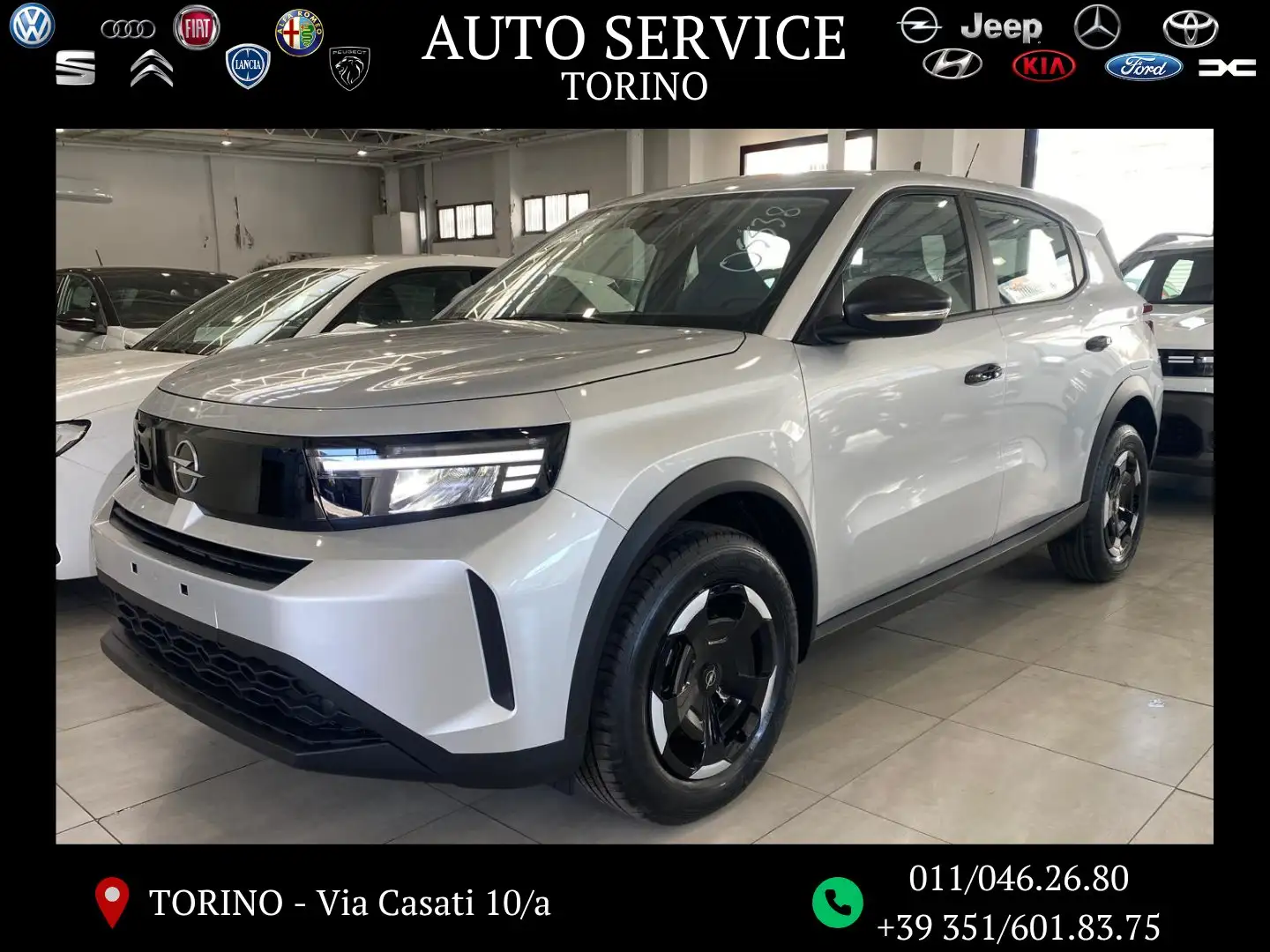 Opel Frontera 1.2 hybrid Edition 145cv edct NUOVA DA IMMATRICOLA Grigio - 1