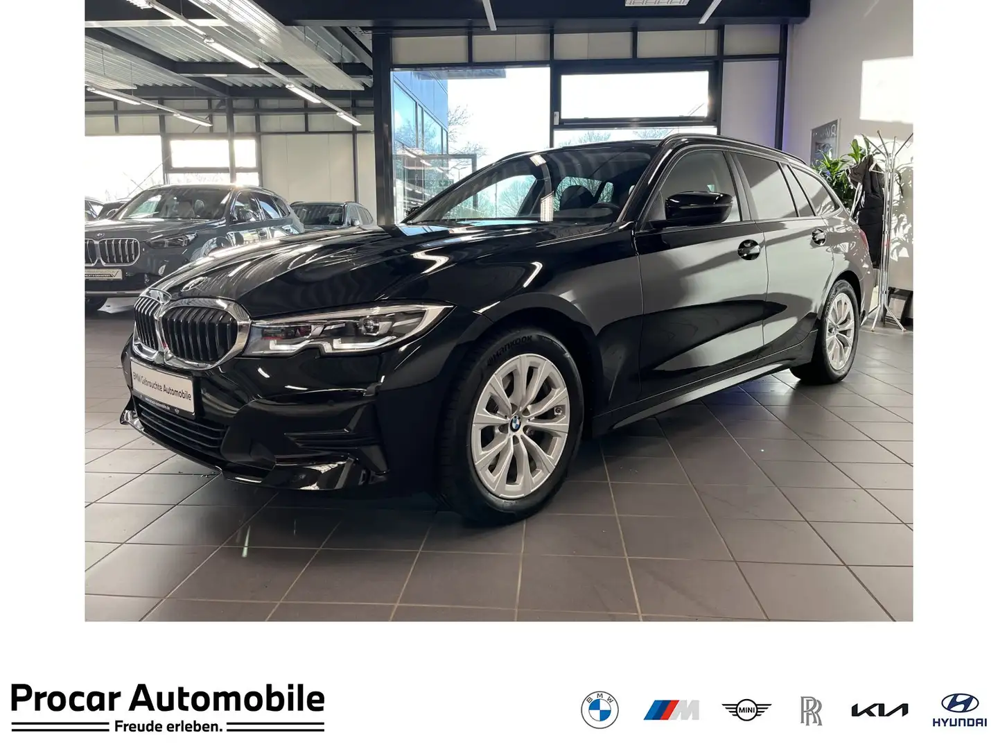 BMW 320 d Touring NAVI LED PDC V+H DAB Tempomat Sitzheiz. Schwarz - 1