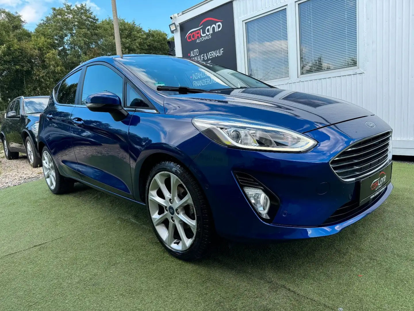 Ford Fiesta Titanium -1.Hand-S.heft-Voll AUSSTATTUNG! Bleu - 1