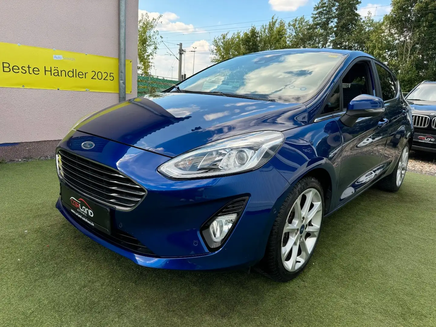 Ford Fiesta Titanium -1.Hand-S.heft-Voll AUSSTATTUNG! Bleu - 2