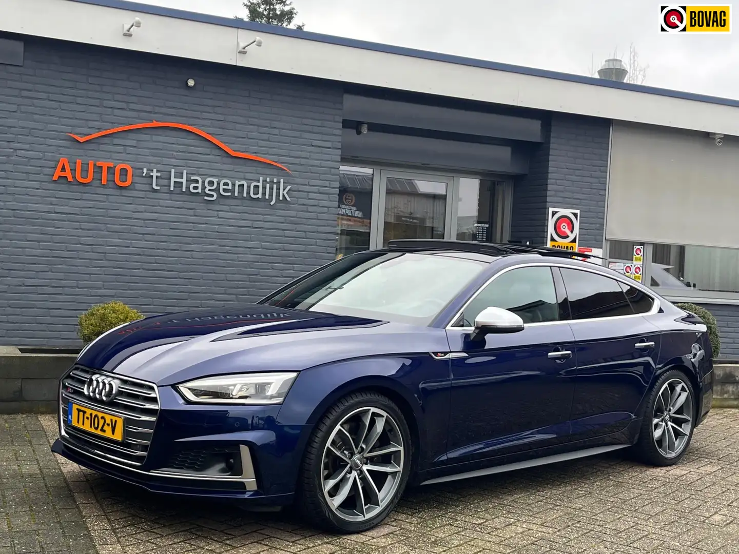 Audi S5 Sportback 3.0 TFSI quattro pano B&O SCM5 camera ca Blauw - 1