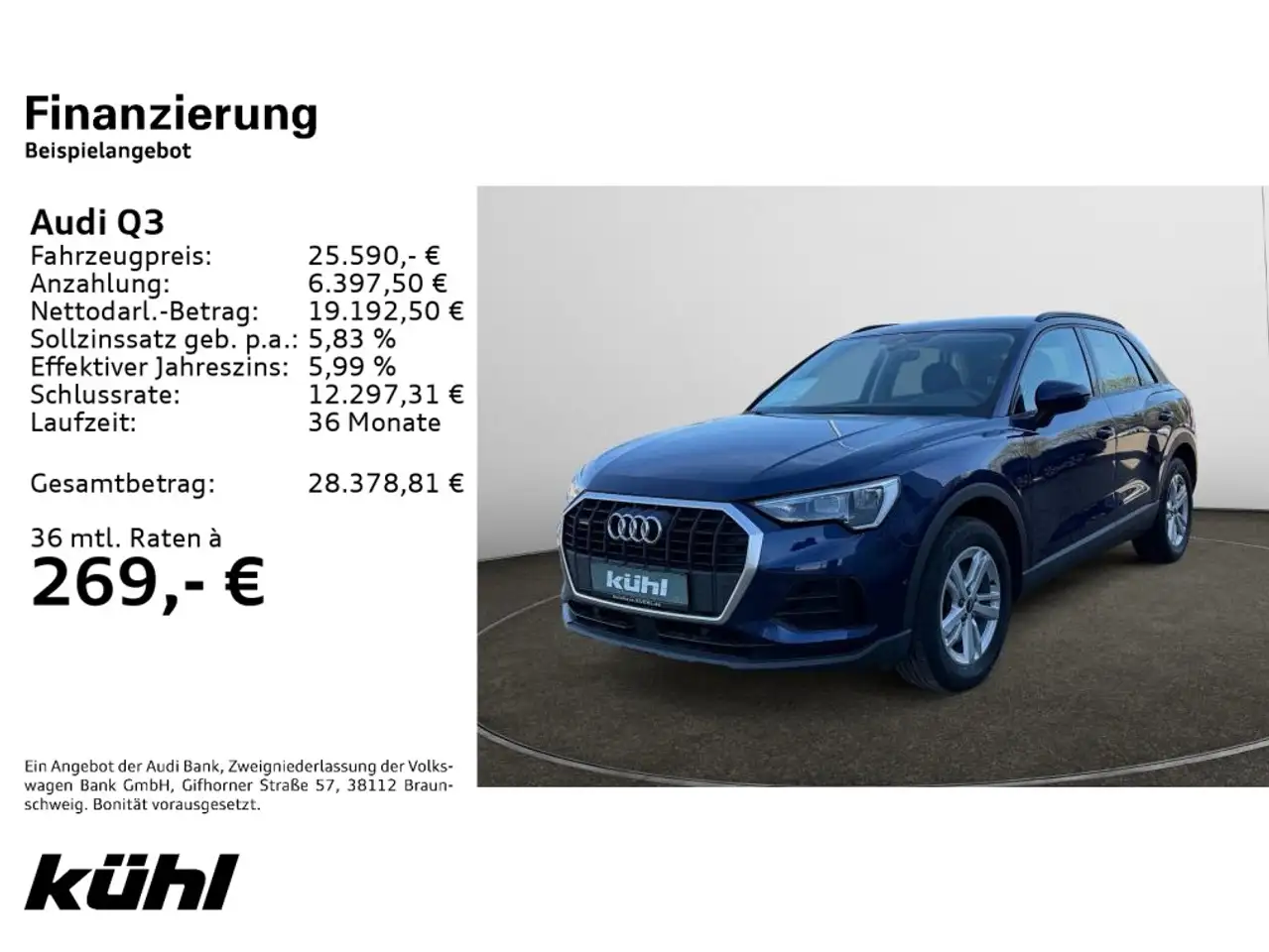 Audi Q3 40 TFSI quattro S-tronic AHK,SHZ.,Parklenkass, миниатюра 2