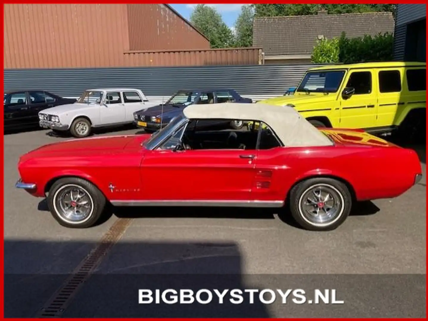 Ford Mustang Cabriolet Rouge - 2