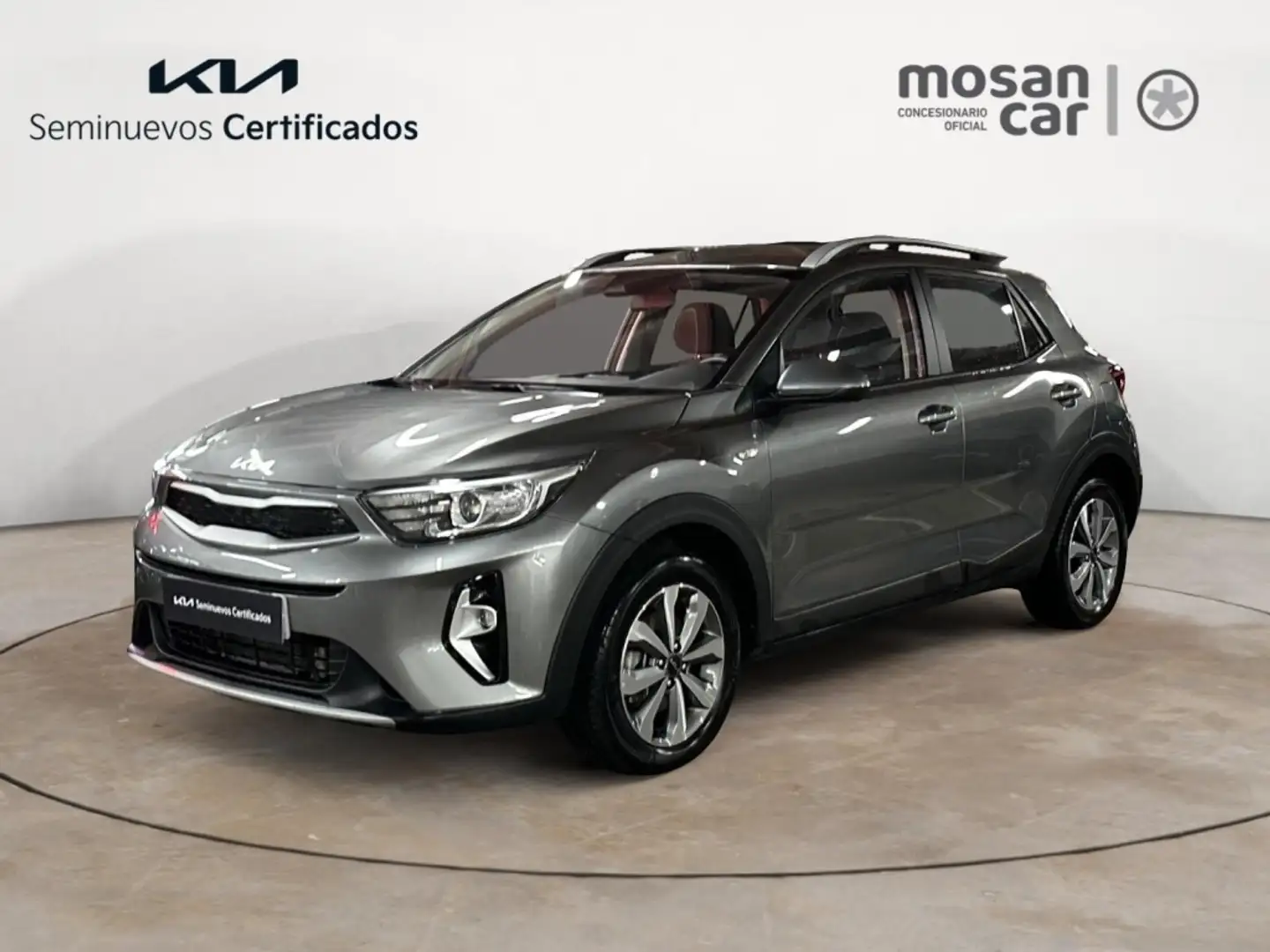 Kia Stonic 1.0 T-GDI MHEV 100 IMT DRIVE GPS LL16 RADAR AV AR+ Gris - 1