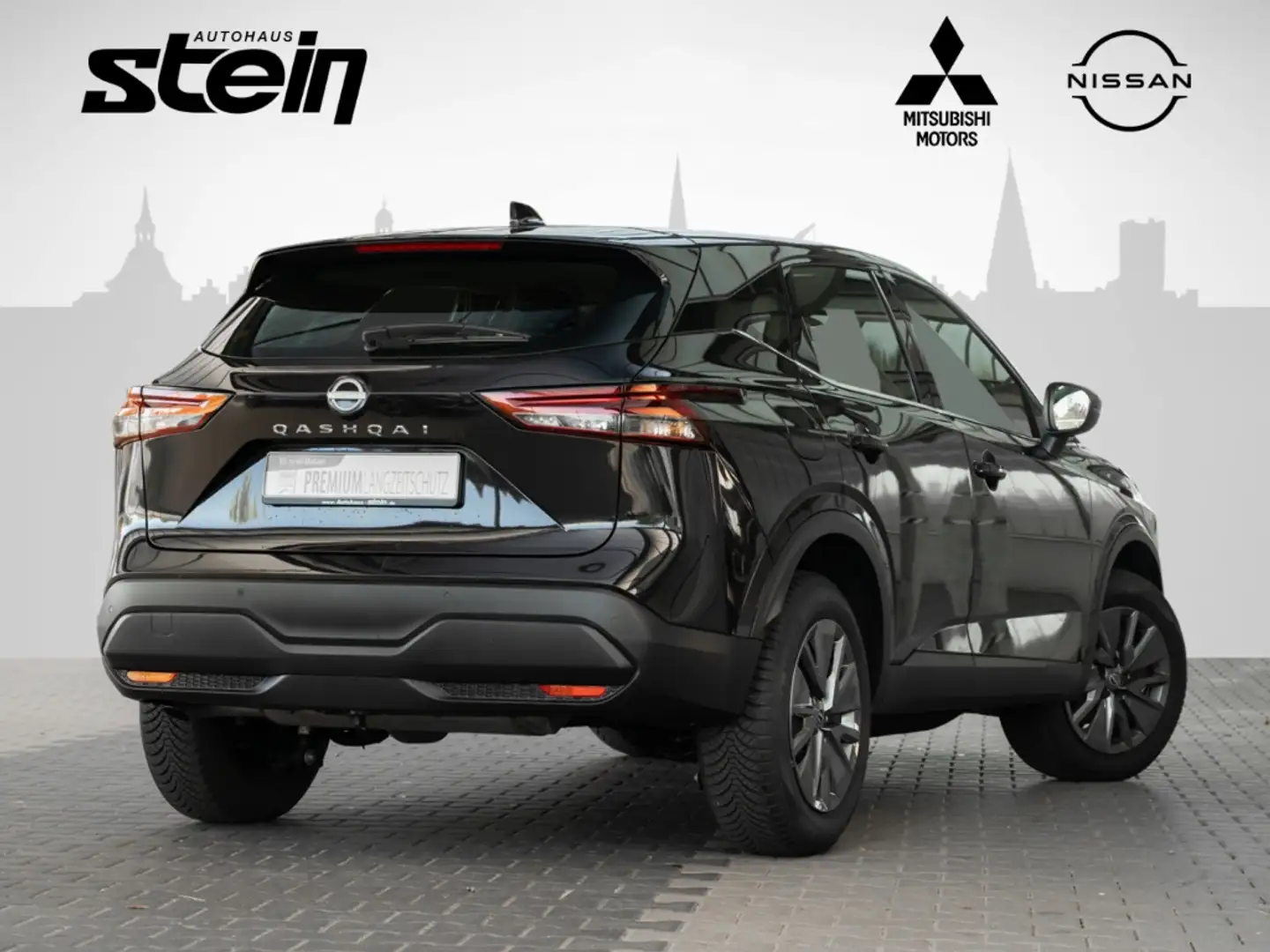 Nissan Qashqai EU6d 1.3 DIG-T MHEV Visia Klima Bluetooth DAB Radi Schwarz - 2