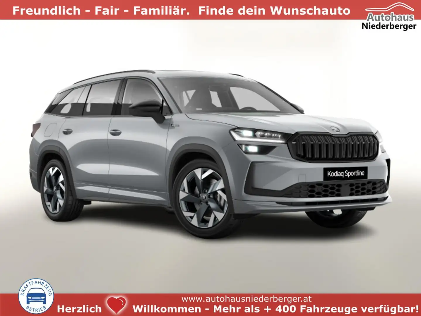 Skoda Kodiaq Sportline Sportl AHK Pano Matrix Nav Kessy ACC ... Grau - 1