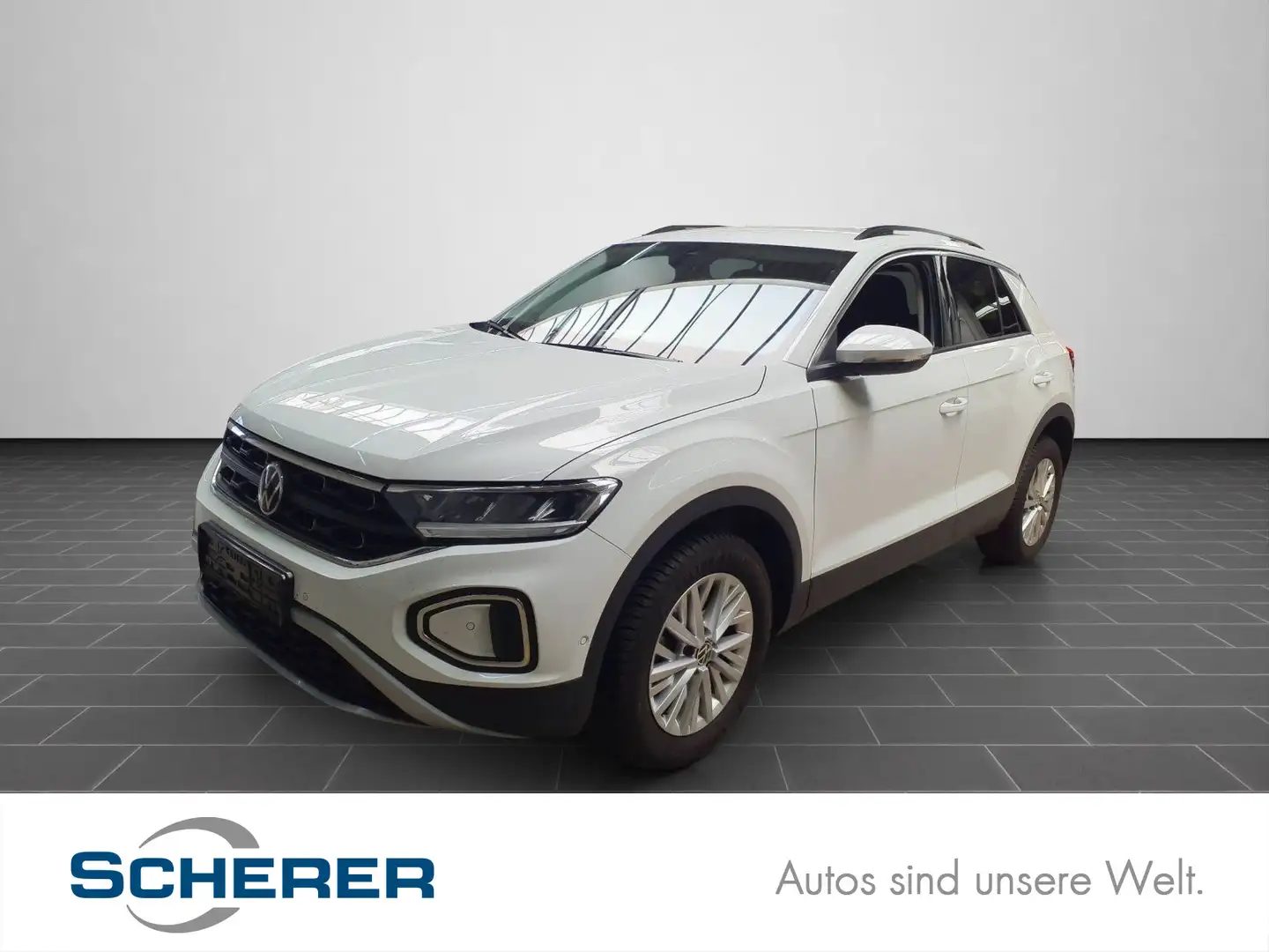 Volkswagen T-Roc 1,0 TSI NAVI/LED/PDC/Sitzheizung vo/u.v.m. Weiß - 1