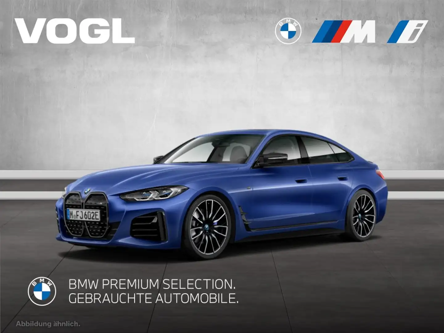 BMW i4 M50 Gran Coupé LKH SHZ el.Glasdach Blau - 1