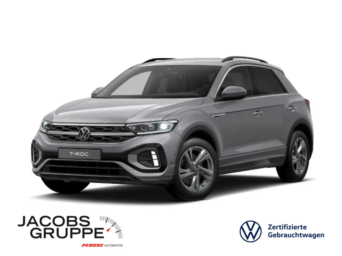 Volkswagen T-Roc 2.0 TDI DSG Navi*ACC*LED*SHZ R-Line Grau - 1