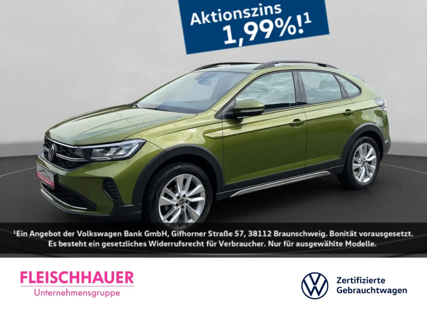 Volkswagen Taigo 1.5 TSI Life DSG Einparkhilfe LED App-Connect Vert - 1