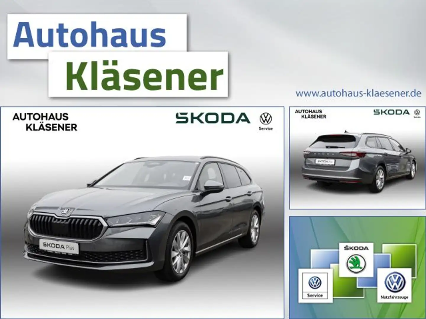 Skoda Superb Combi 110KW DSG NAV KESSY MATRIX ACC AHK Grau - 1