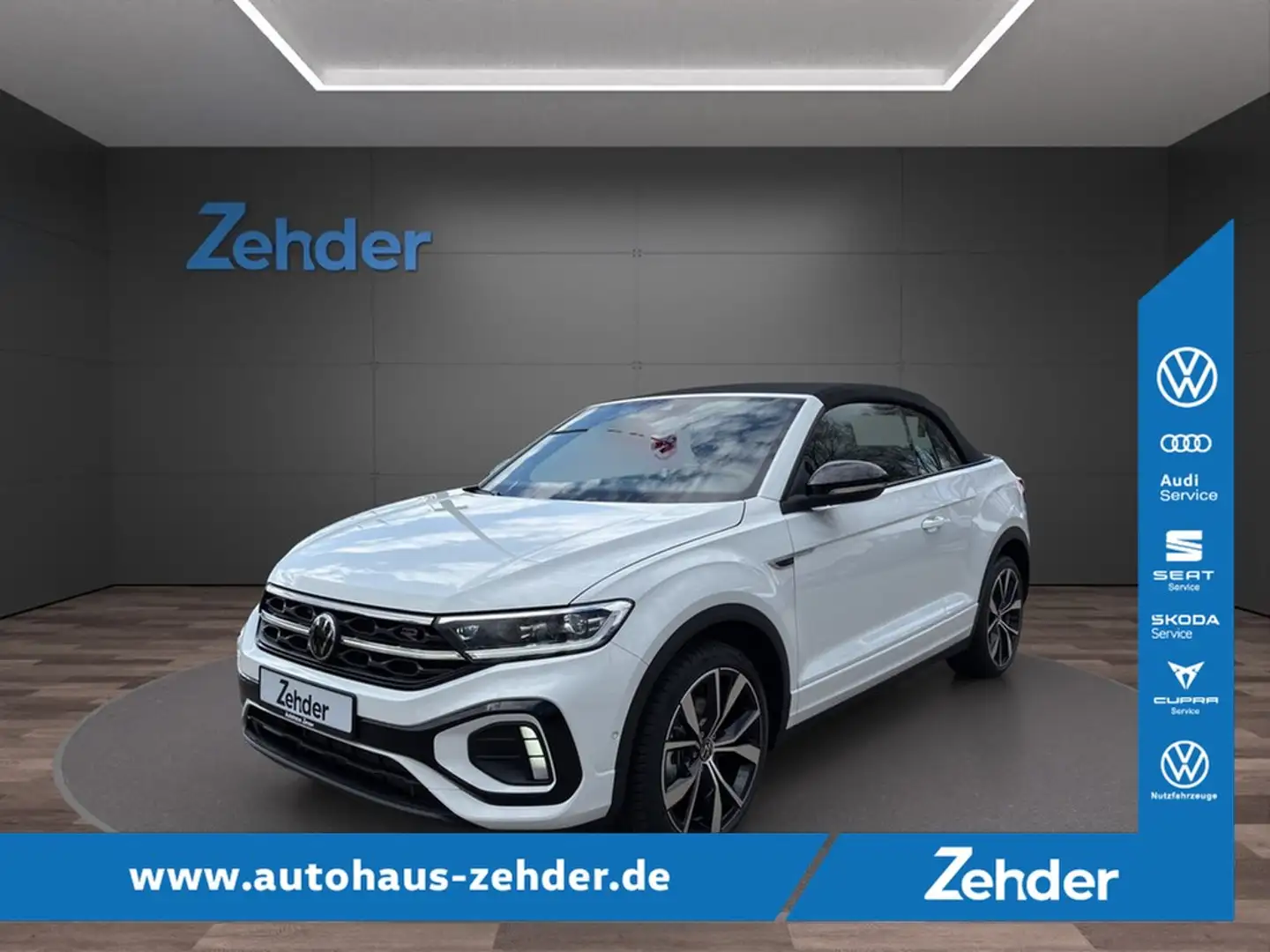 Volkswagen T-Roc Cabriolet R-Line 1.5 l TSI OPF AHK, Keyless, RF... Weiß - 1