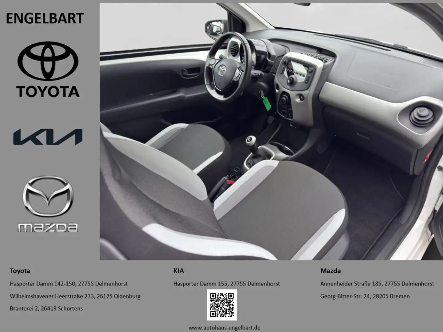Toyota Aygo 1.0 X-Play X-Business Paket Weiß - 1