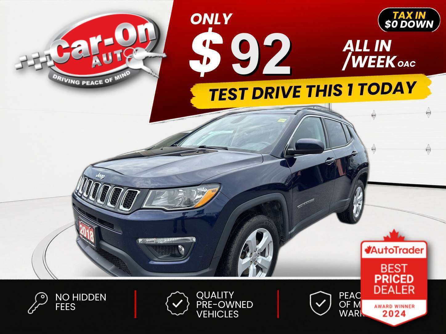 Blue 2018 Jeep Compass SUV / Crossover  Automatic