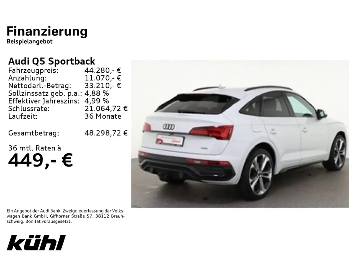 Audi Q5 50 TFSI e quattro S line Weiß - 2