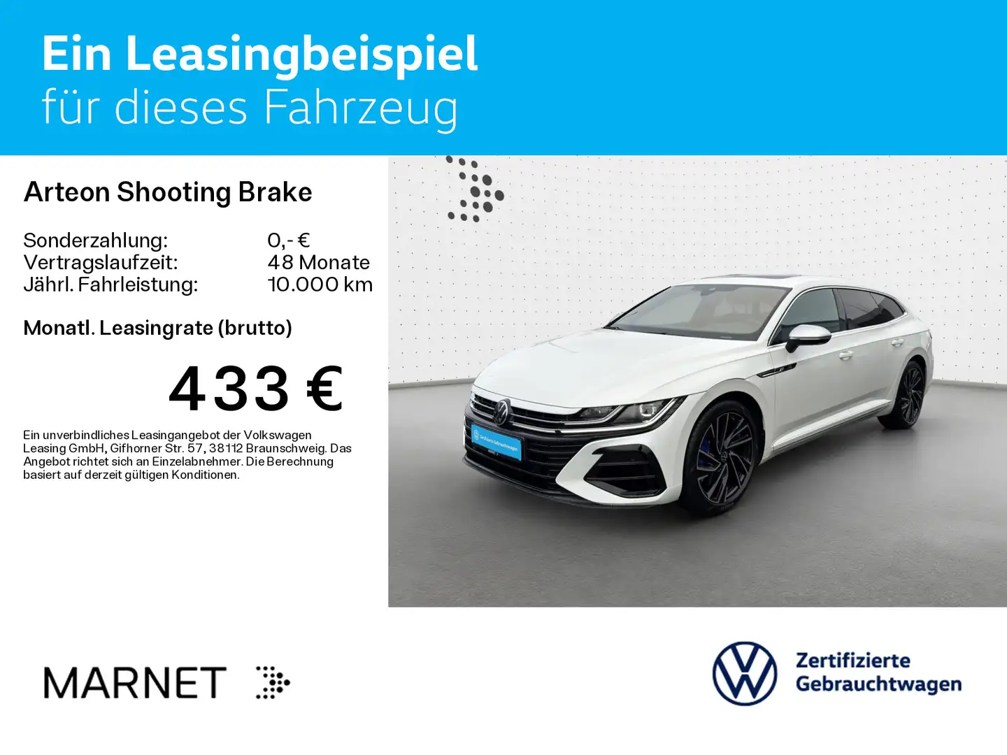 Volkswagen Arteon 2.0 TSI DSG  R 4Motion Nav Blanc - 2