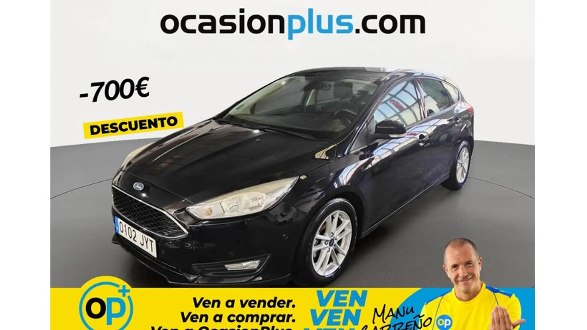 Ford Focus 1.0 Ecoboost Auto-S&S Business 125 Negro - 1