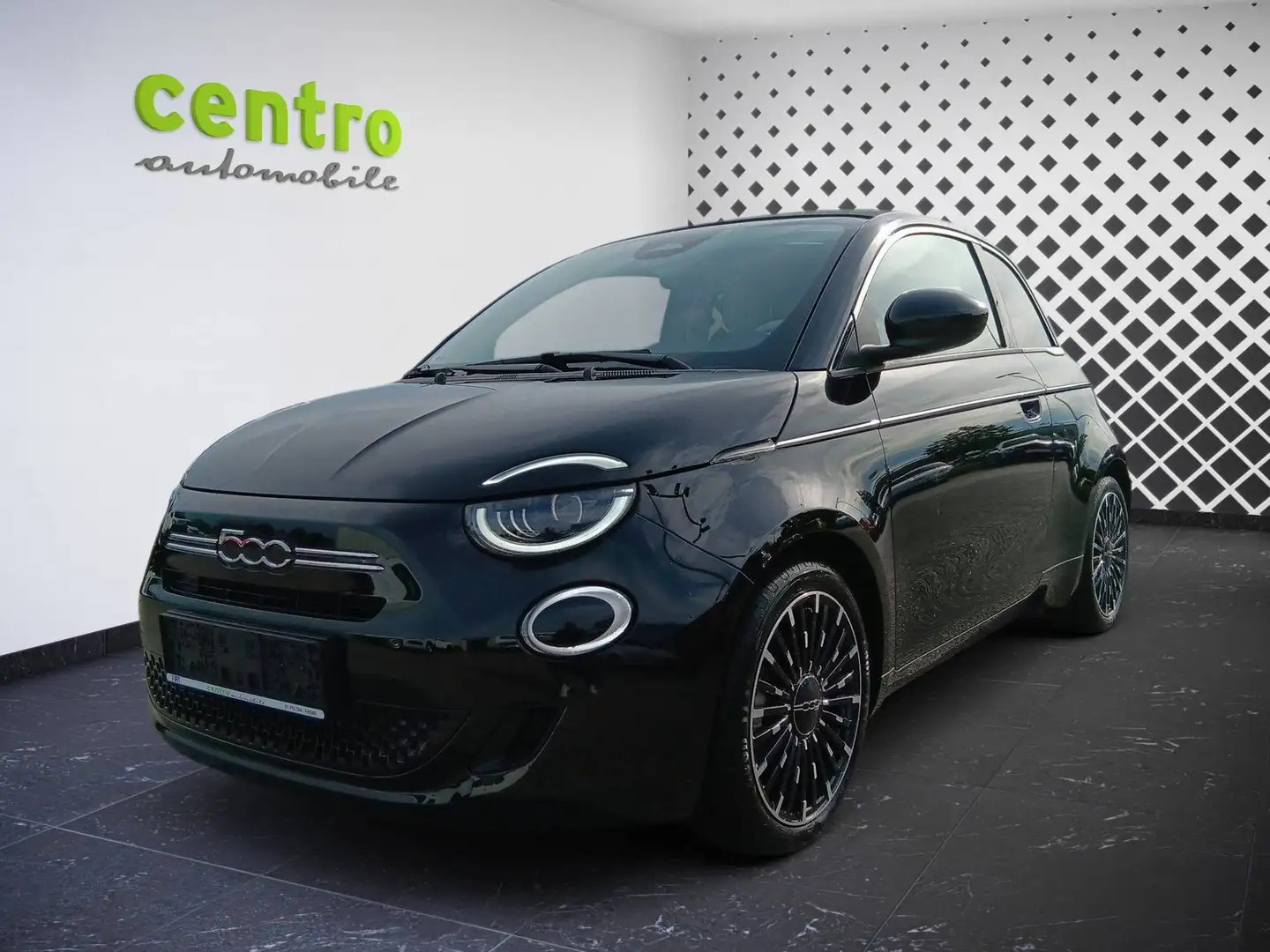 Fiat 500C Hybrid Cabrio La Prima Schwarz - 1
