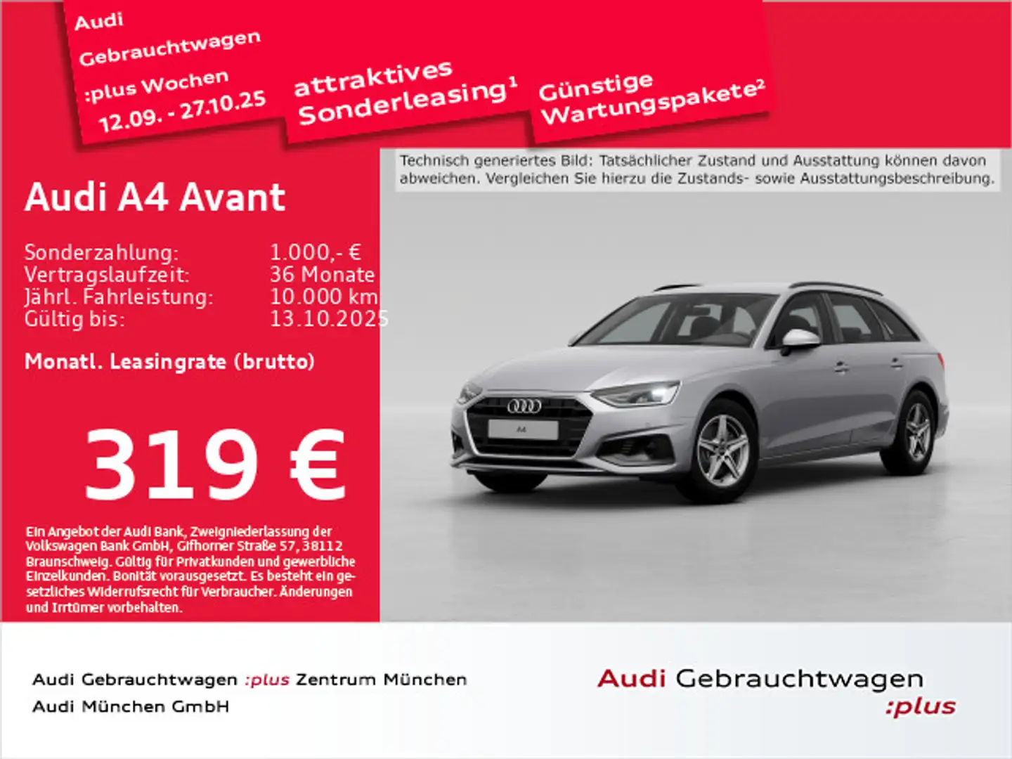 Audi A4 30 TDI S tronic Navi+/AHK/Kamera Silber - 1