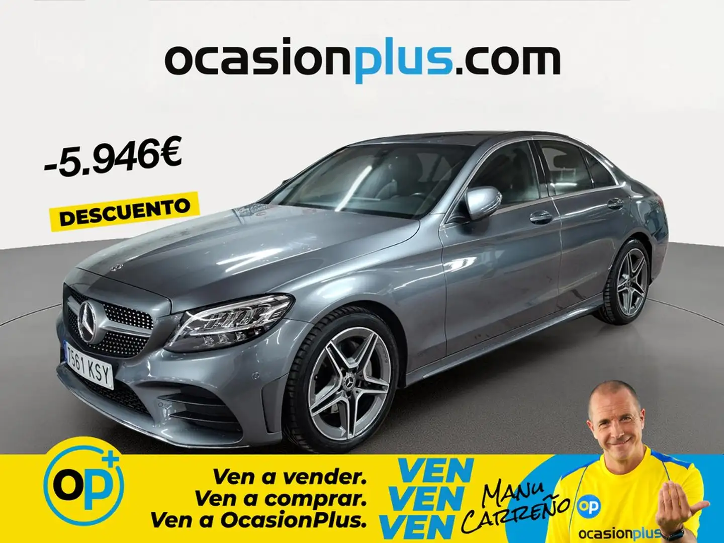 Mercedes-Benz C 200 9G-Tronic Gris - 1