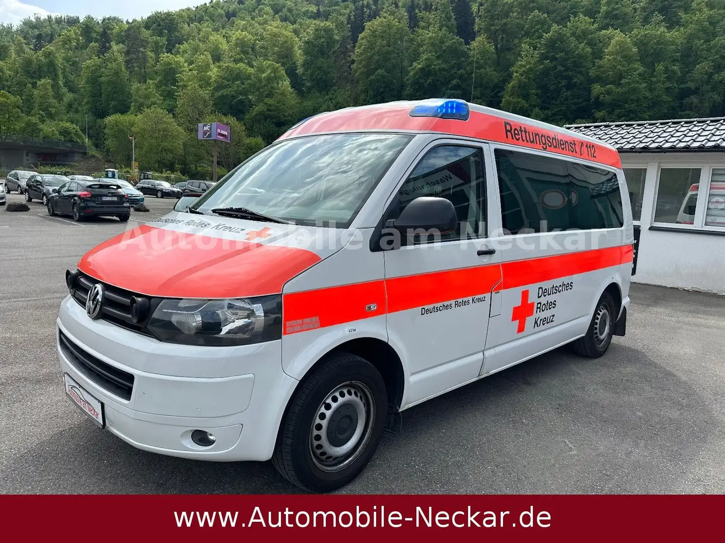 Volkswagen T5 2.0 TDi KTW-Trage-Stuhl-Klima-1.Hand- Weiß - 1