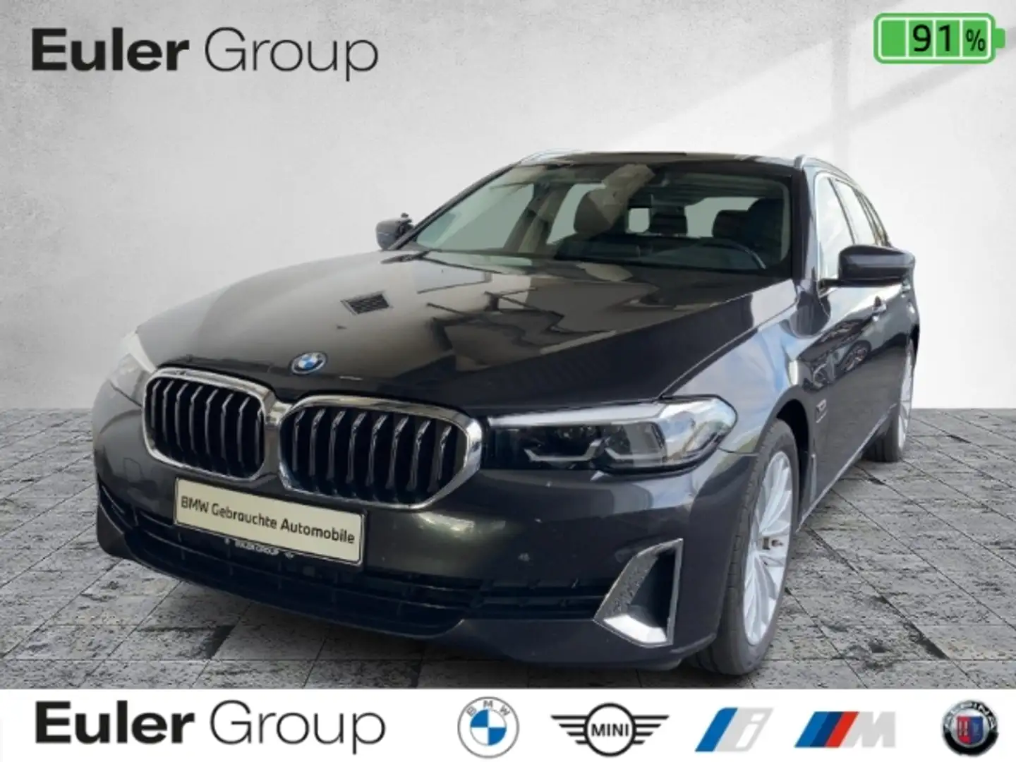 BMW 530 e Touring 4-Z.-Klima el.AHK Memory Leder Luftfed. Grau - 1