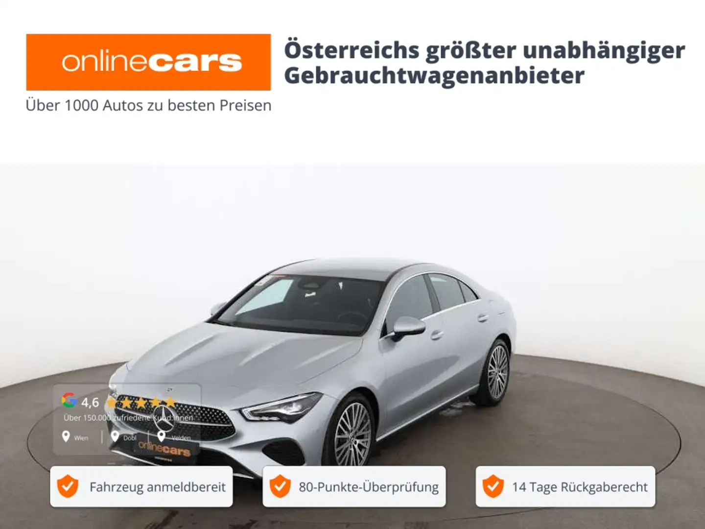 Mercedes-Benz CLA 180 d Progressive Aut LED NAVI ASSIST R-CAM Argintiu - 1