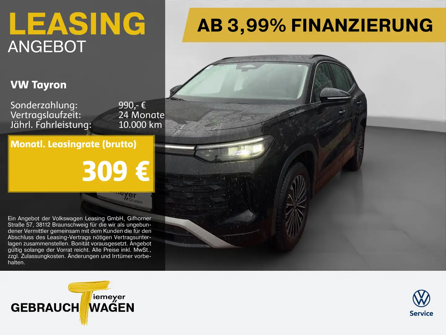 Volkswagen Tayron 1.5 eTSI DSG LIFE 7-SITZE 360° MATRIX Noir - 1