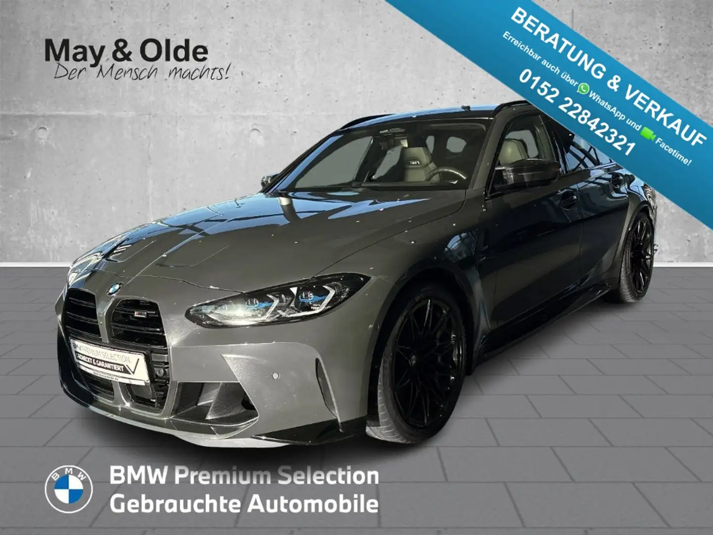 BMW M3 COMPETITION M XDR Sportpaket AD Navi Leder Digital Grau - 1