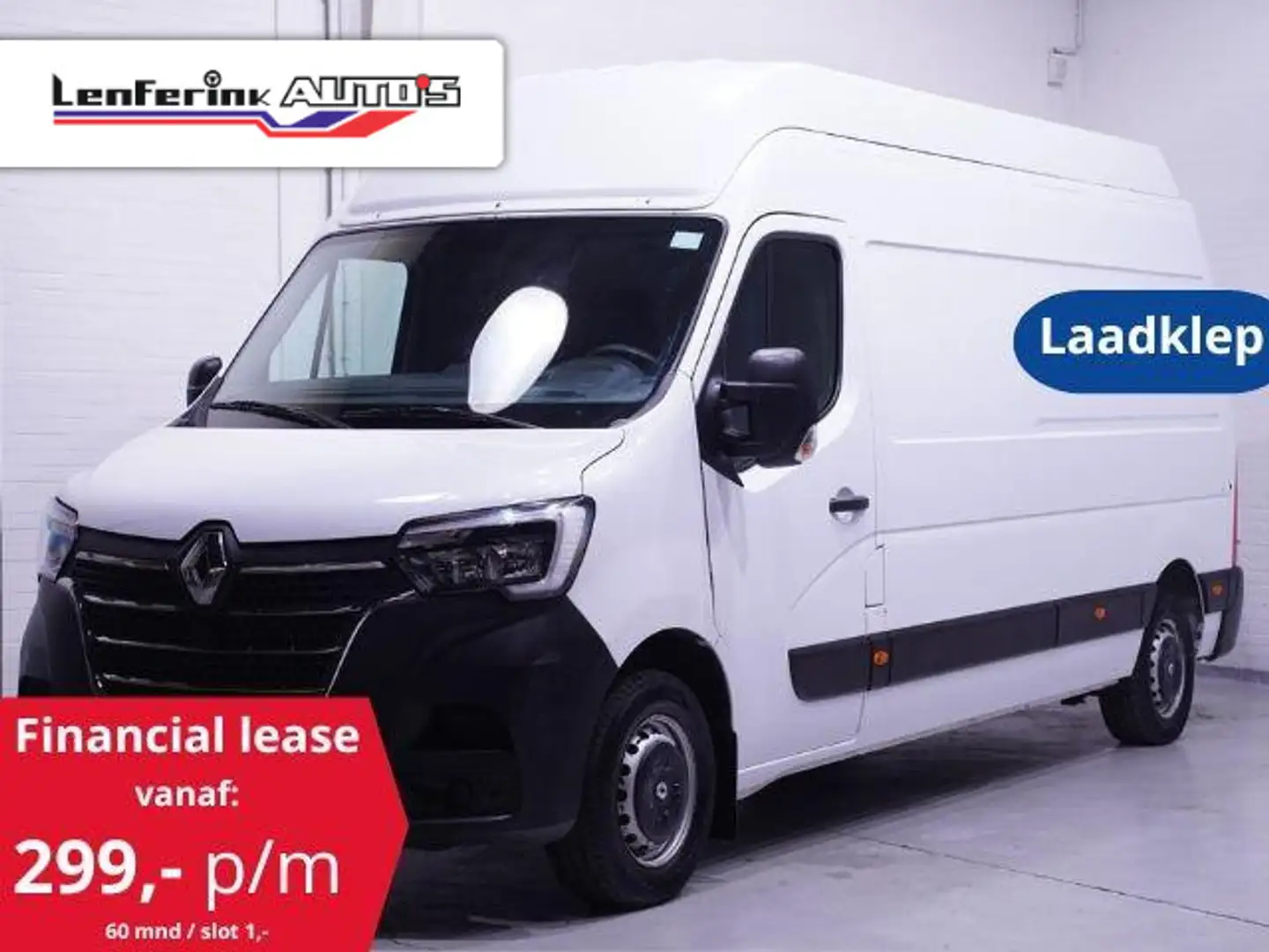 Renault Master 2.3 dCi 135 pk L3H3 LAADKLEP Airco Cruise control, Wit - 1