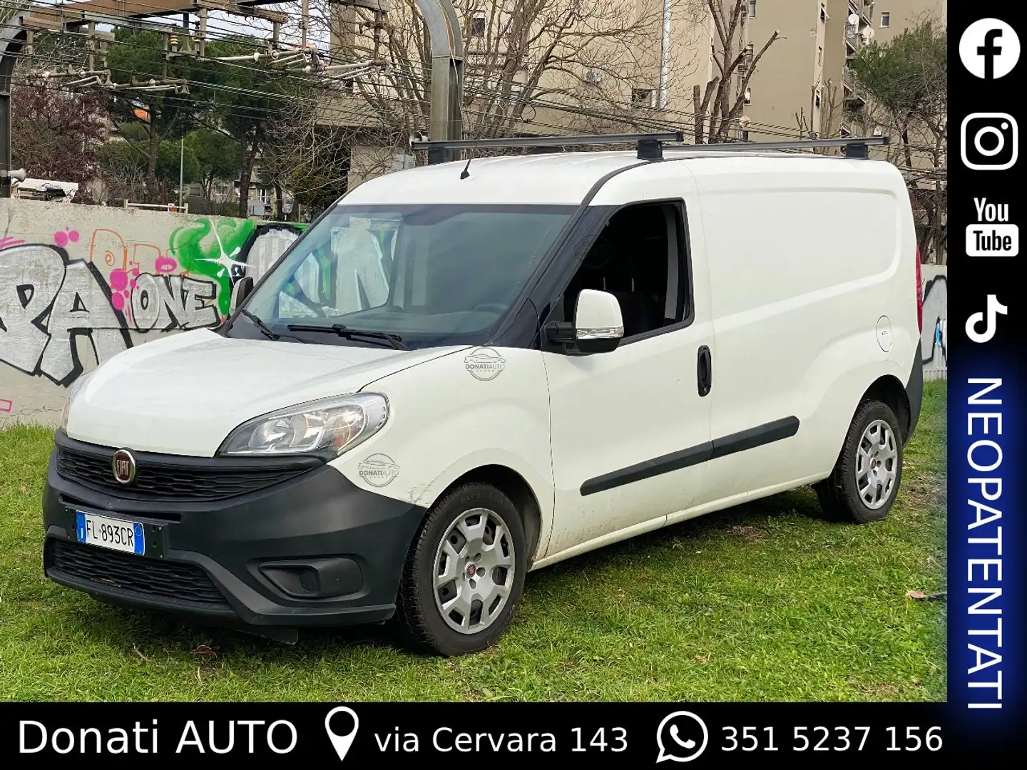 Fiat Doblo MAXI Cargo Euro6B 1.6 Diesel Manuale + IVA Bianco - 1
