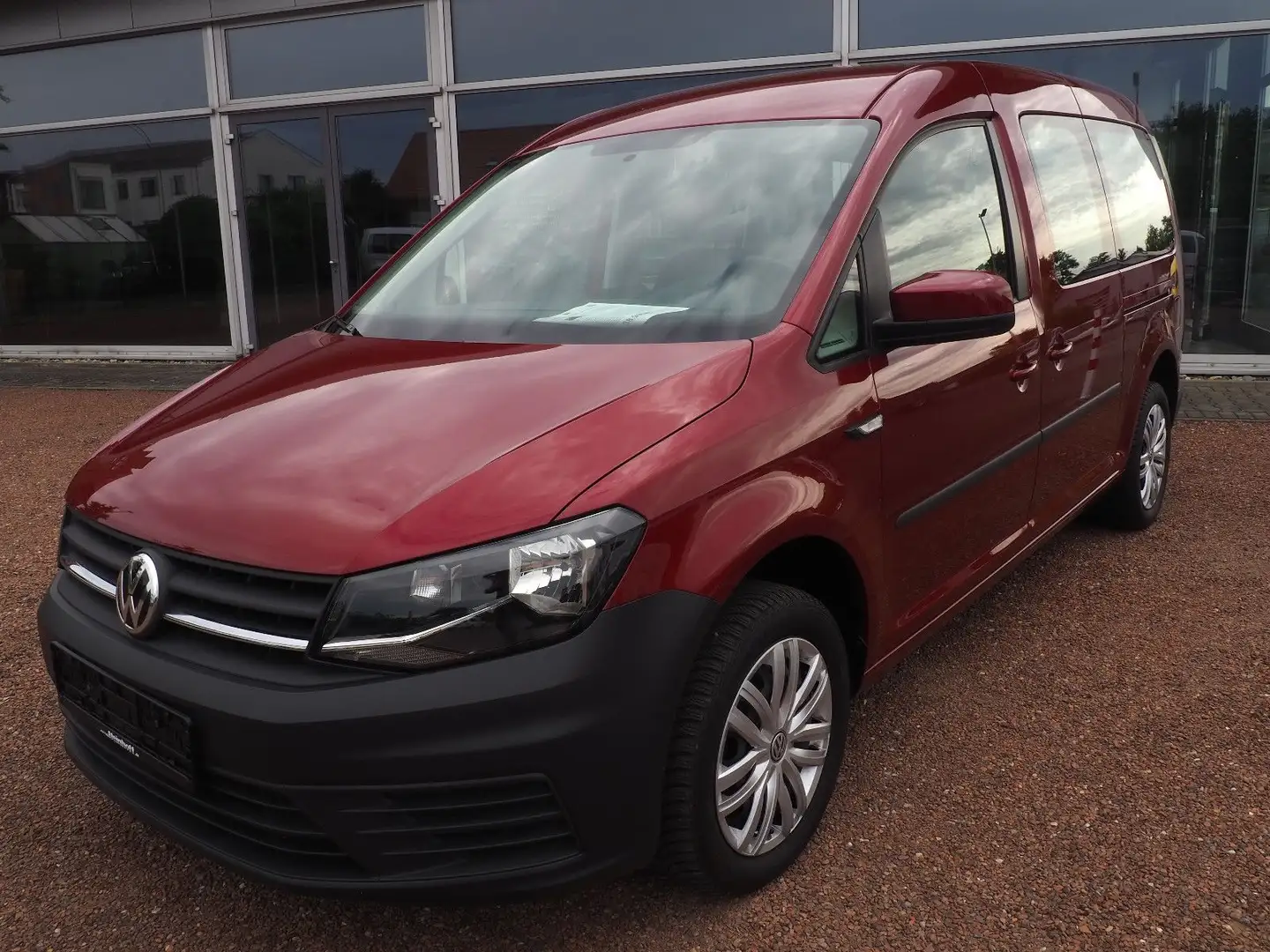 Volkswagen Caddy Maxi Behindertengerecht Rampe Kamera Rot - 1