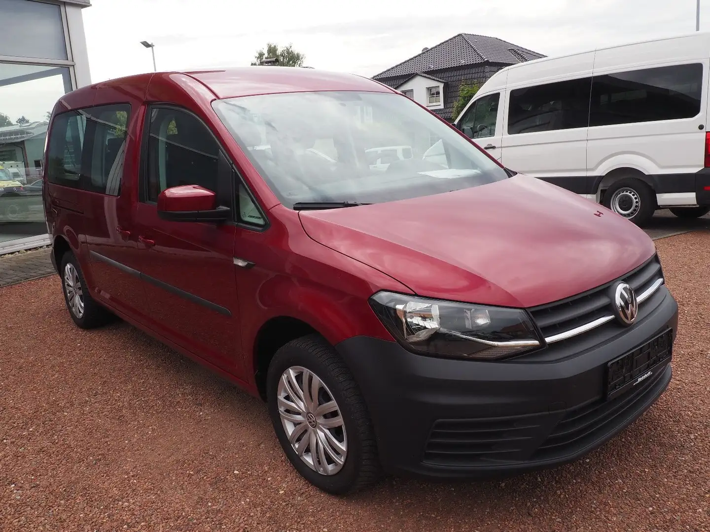 Volkswagen Caddy Maxi Behindertengerecht Rampe Kamera Rot - 2