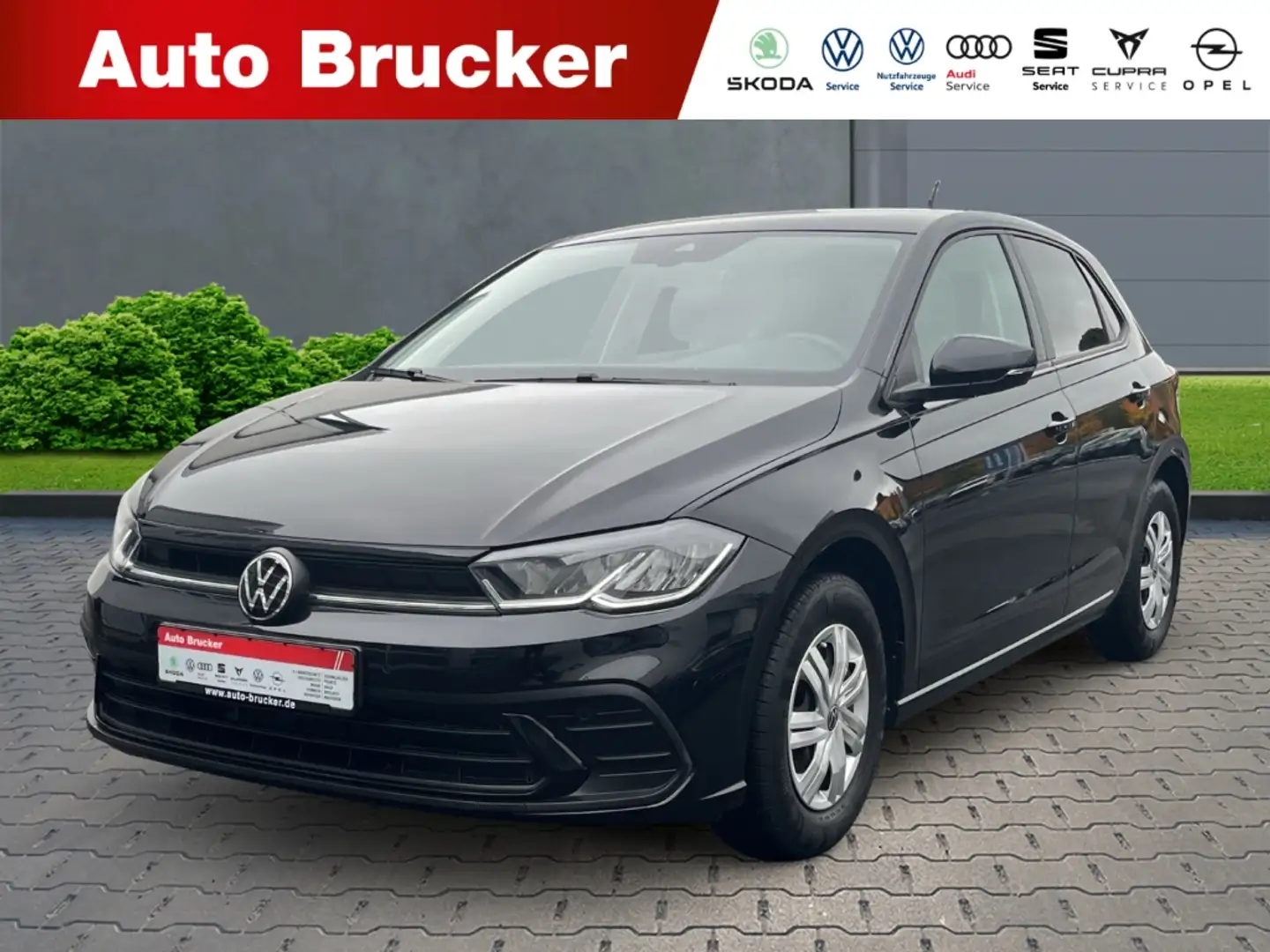 Volkswagen Polo VI Basis 1.0+Scheinwerfer LED+Klima+Einparkhilfe v Schwarz - 1