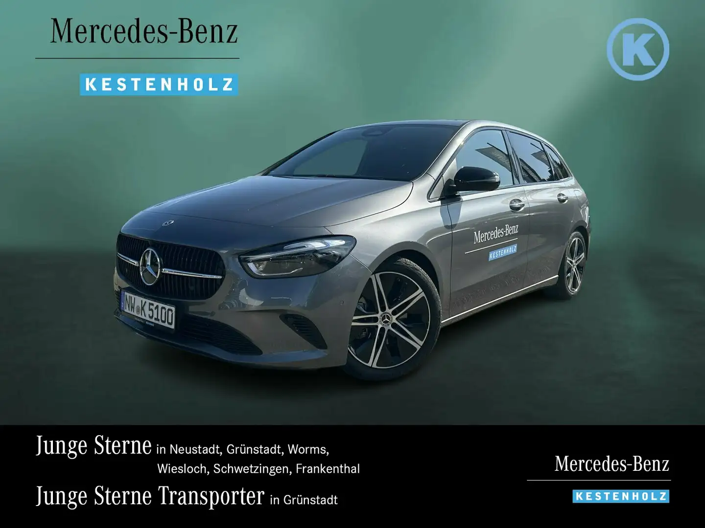 Mercedes-Benz B 200 B 200 PROGRESSIVE+DISTRON+KAMERA+AHK+MLED+NIGHT Grau - 1