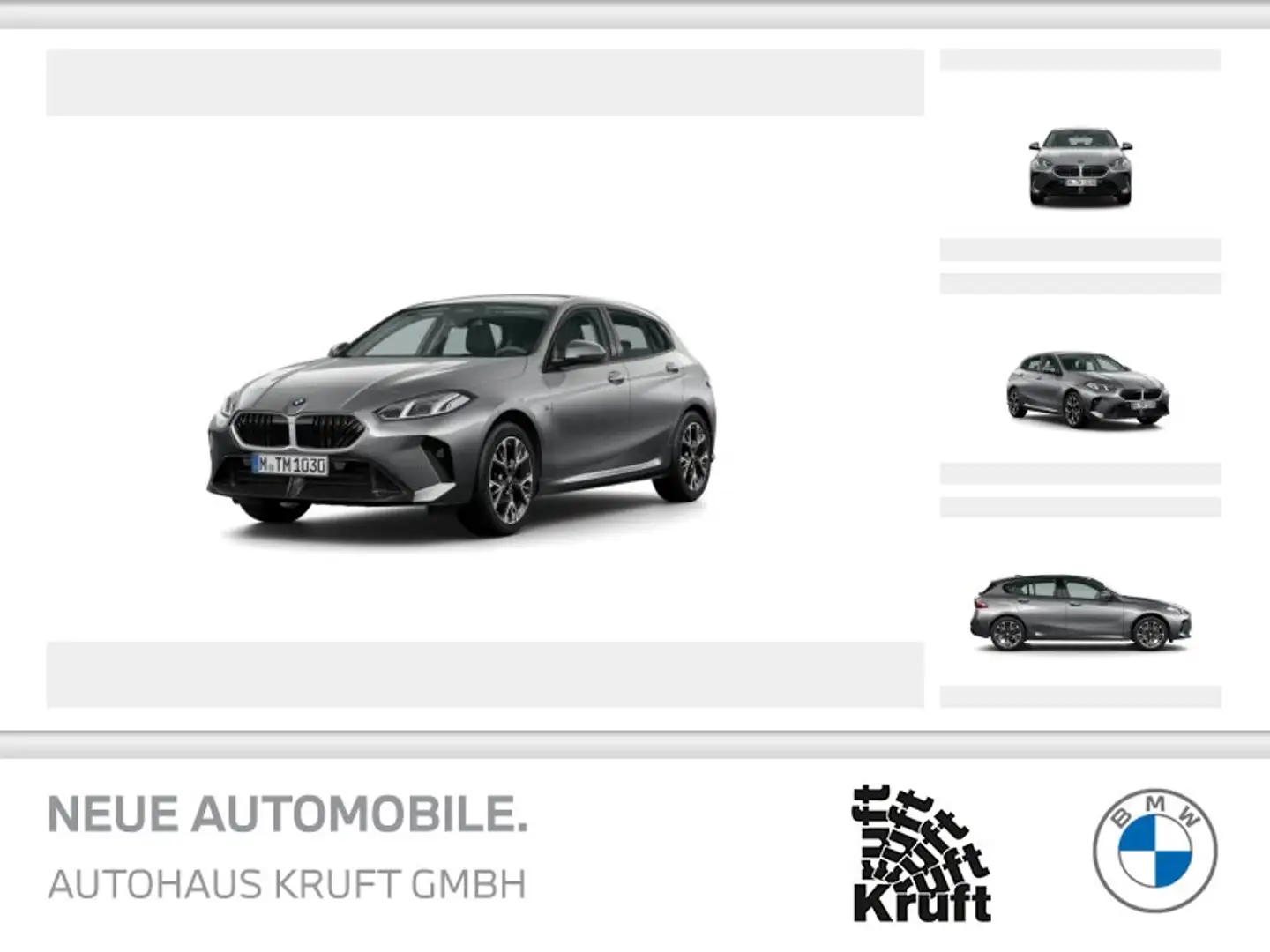 BMW 116 M SPORTDESIGN+18LM+KLIMA+SITZHEI. DAB LED Gris - 1
