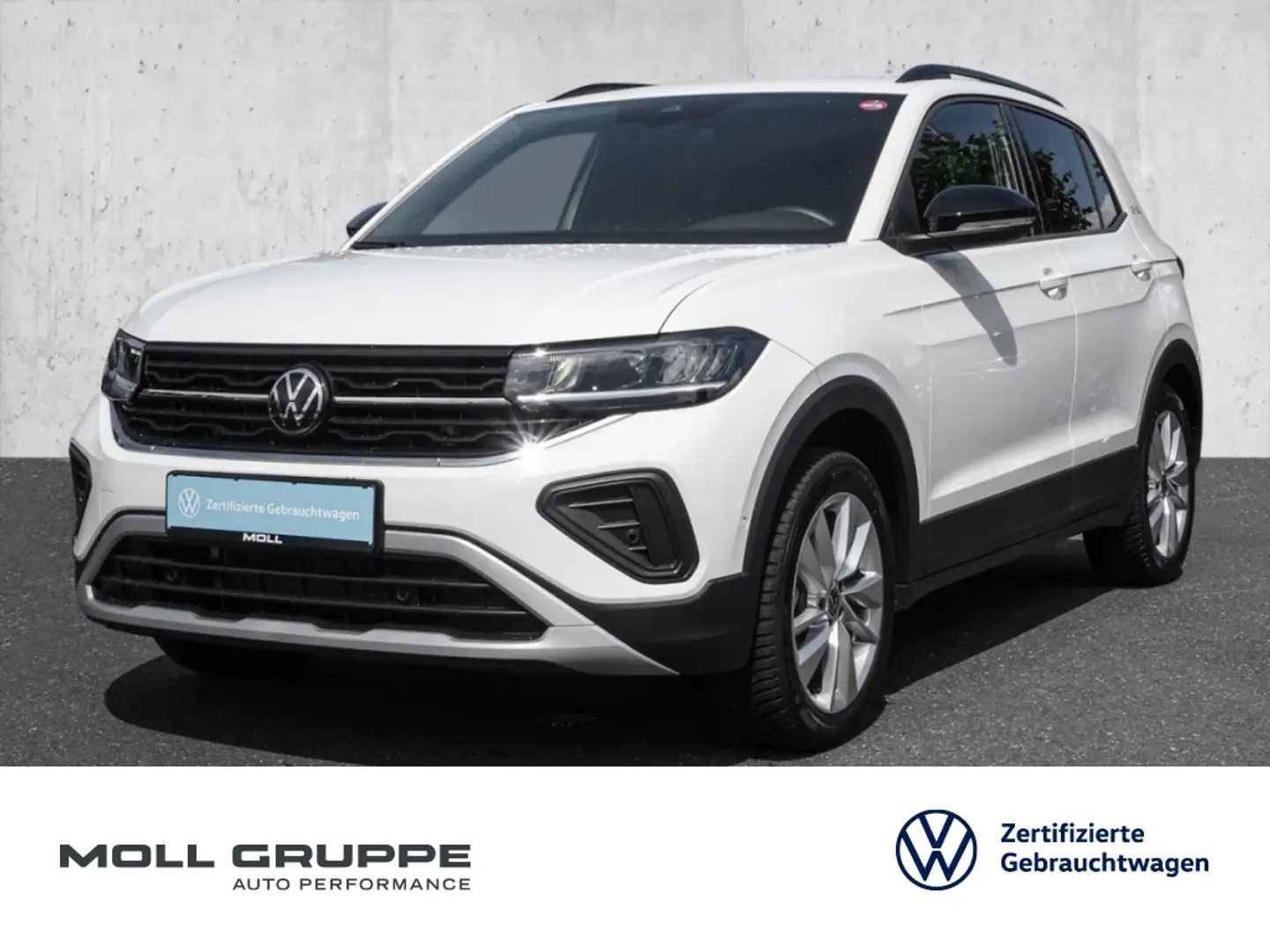 Volkswagen T-Cross 1.0 TSI DSG Life MATRIX NAVI ALU Weiß - 1