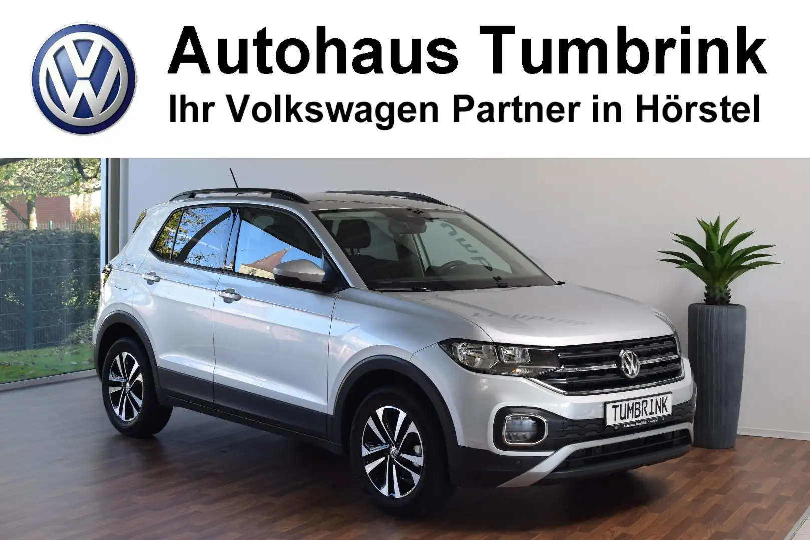 Volkswagen T-Cross United TSI GJR APP Parkpilot SHZ Garantieverl. Plateado - 1