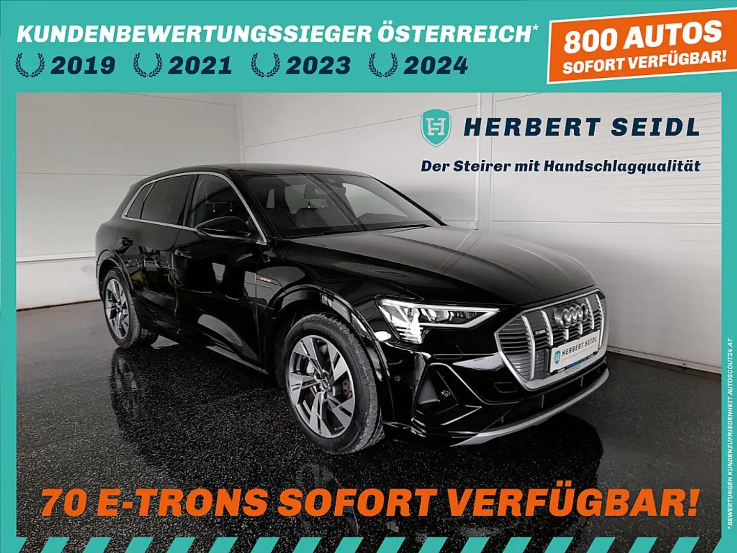 Audi e-tron 50 quattro S-LINE *NP: € 83.138,- / HEAD-UP / V... Schwarz - 1