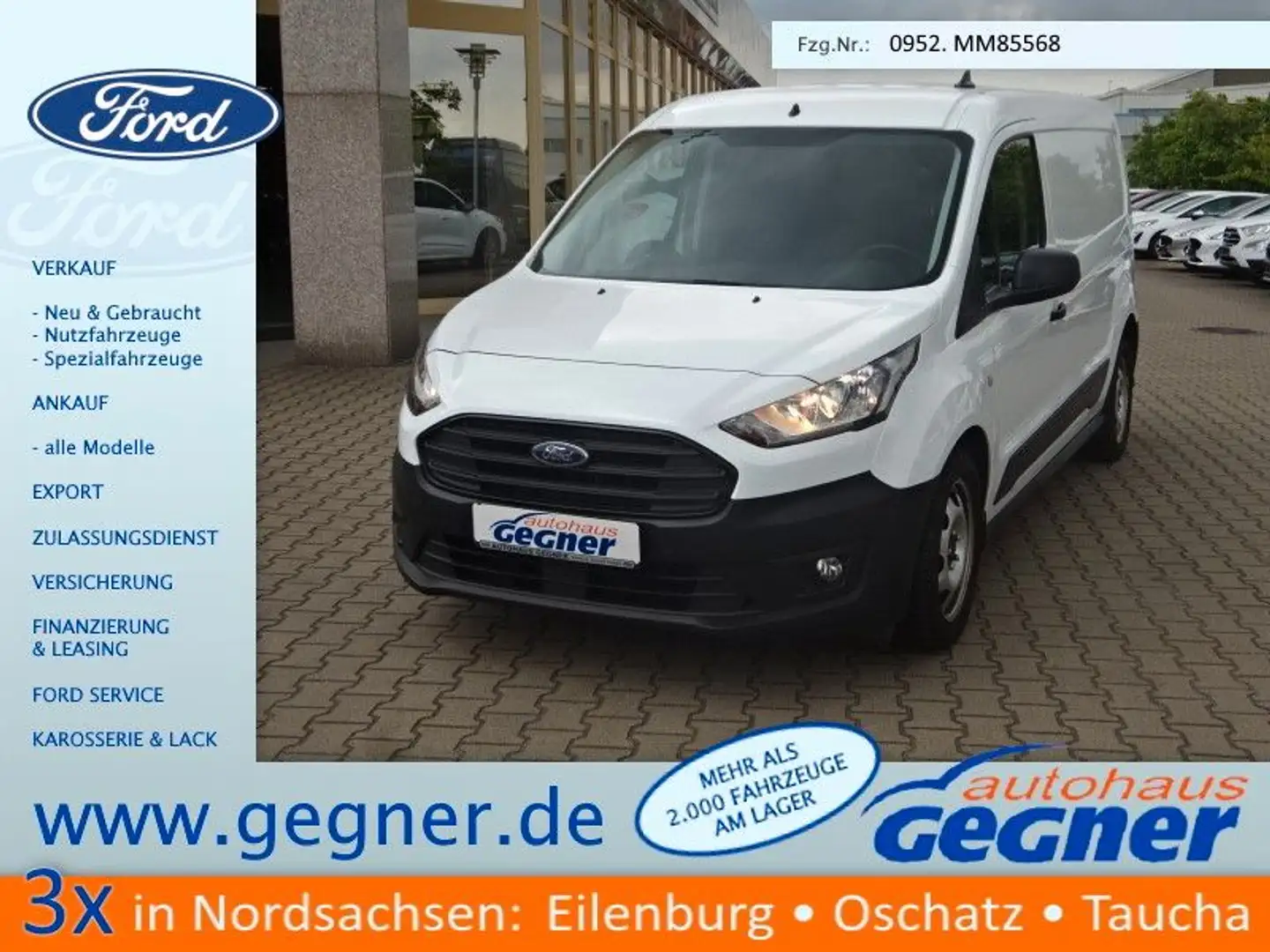 Ford Transit Connect Kasten 100PS L2 AHK Klima Weiß - 1